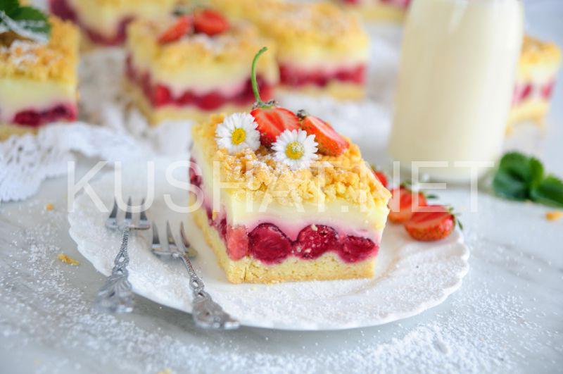 7_песочный пирог с клубникой