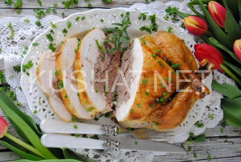 1_курица, фаршированная печенью