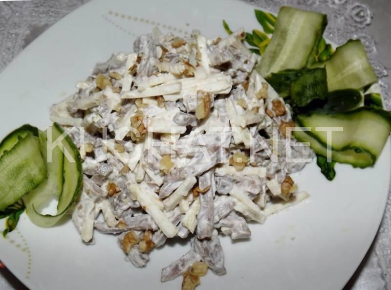 1_салат с языком и яблоком