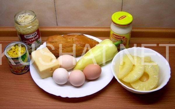  2_викинг с ананасами и курицей салат 