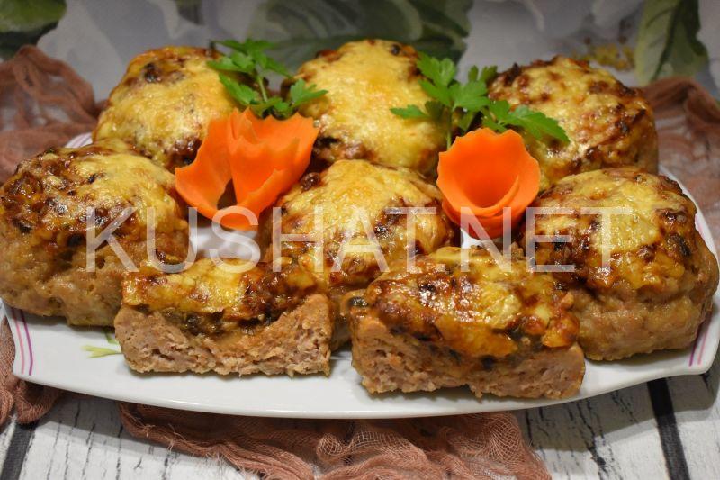 1_мясные гнезда с грибами и сыром