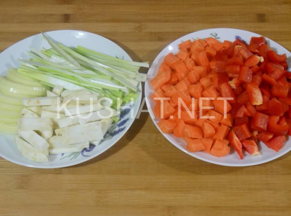 2_тушеные куриные сердечки с овощами