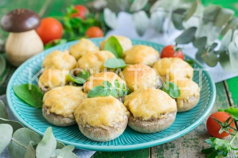 10_шампиньоны фаршированные ветчиной и сыром