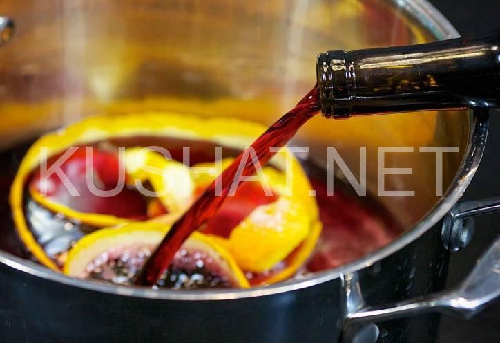 5_сангрия на красном вине с персиками, апельсинами и лимонами