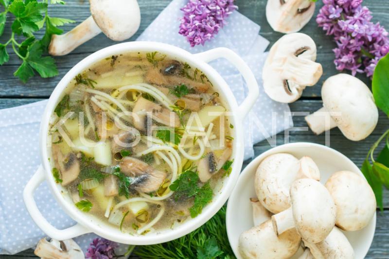 11_грибной суп с лапшой