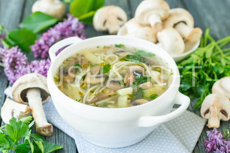13_грибной суп с лапшой