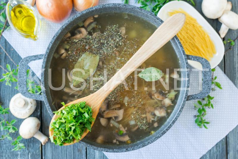 9_грибной суп с лапшой