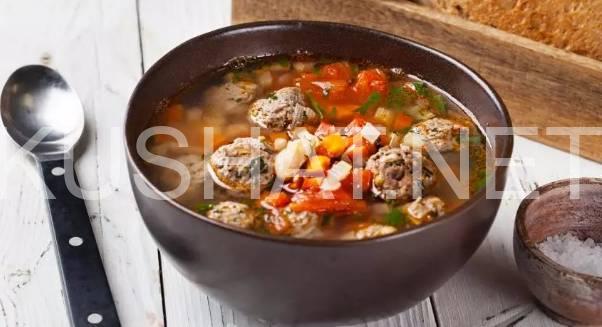 1_суп с фрикадельками и фасолью