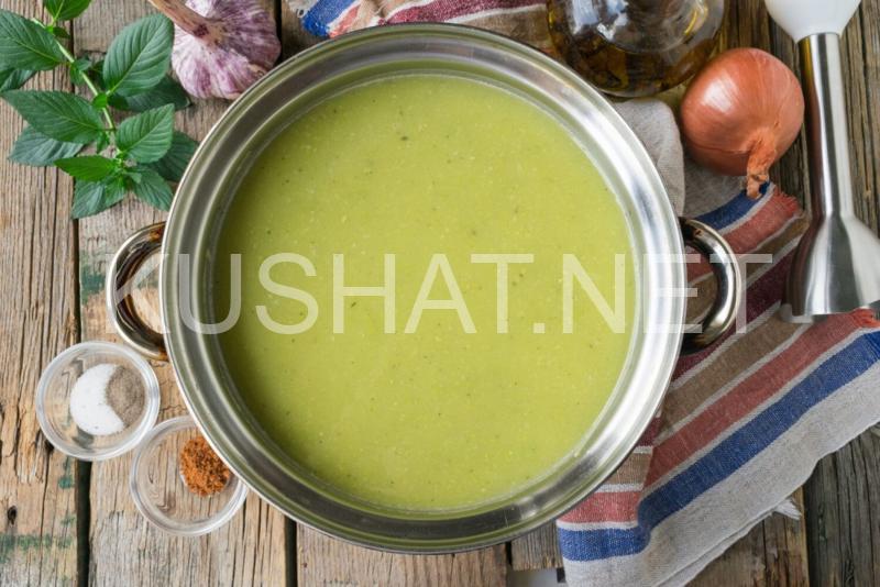 8_крем-суп из зеленого горошка