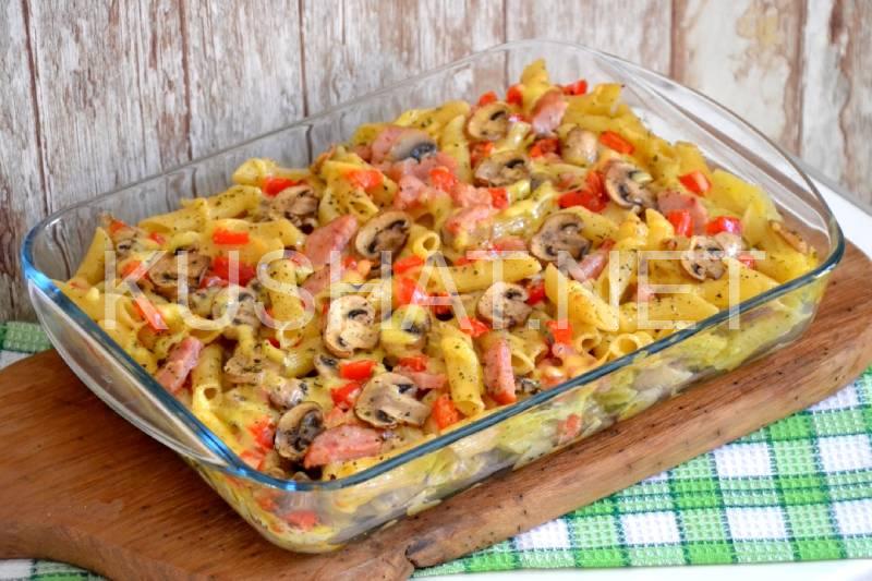 1_запеканка из макарон с грибами