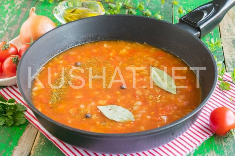 6_скумбрия в томатном соусе на сковороде
