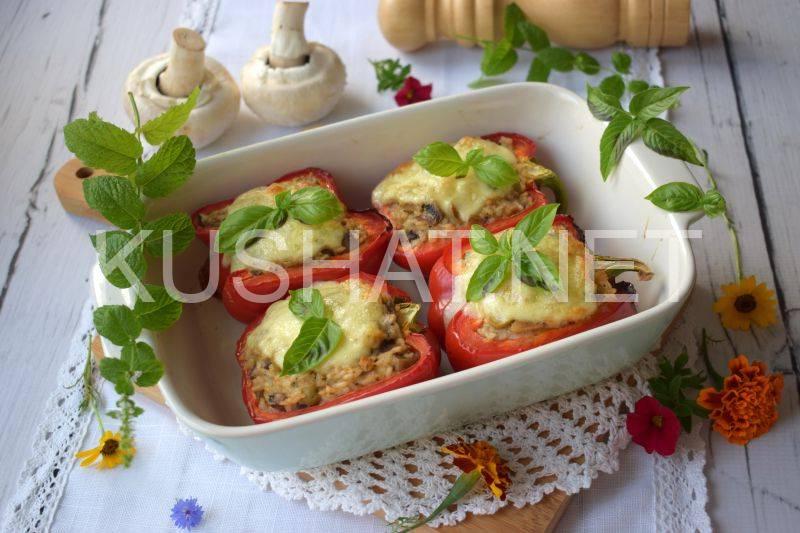 1_перец фаршированный рисом и грибами