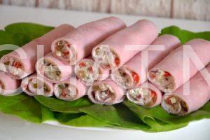 6_рулетики из ветчины с сыром, огурцом и перцем