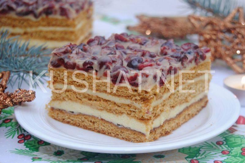 1_медовик с пудингом