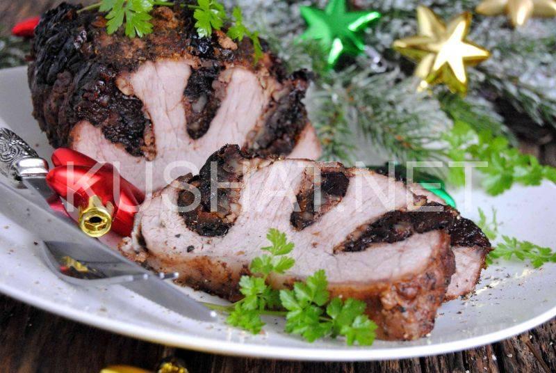 1_свинина, фаршированная черносливом и орехами