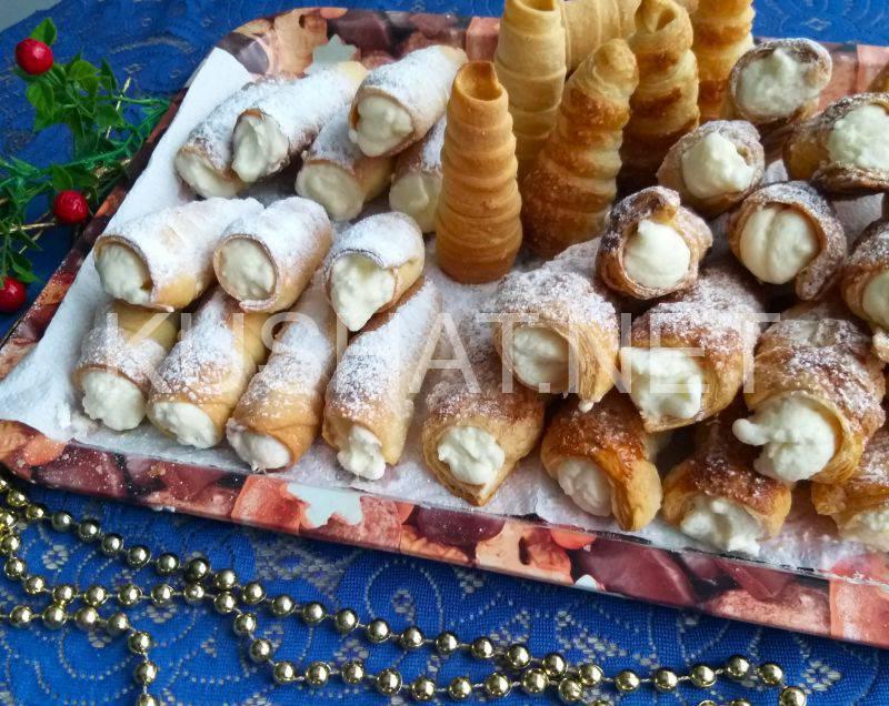 9_слоеные трубочки со сливочным кремом