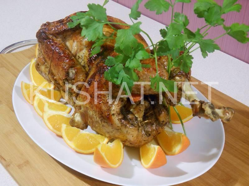 7 _курица фаршированная яблоками и апельсинами