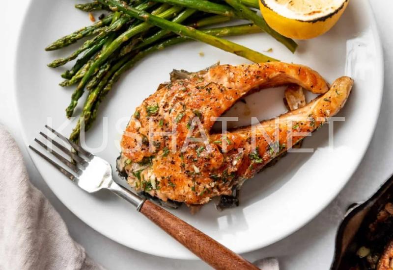 Стейк лосося на сковороде – пошаговый рецепт приготовления с фото