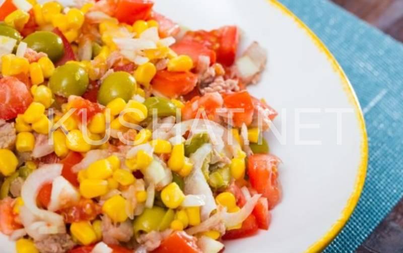 1_салат с рыбными консервами и кукурузой
