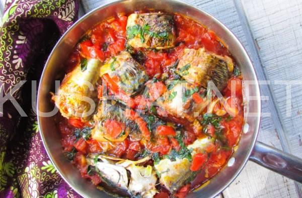 2_скумбрия в томатном соусе на сковороде