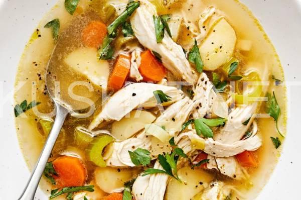 6_овощной суп с курицей