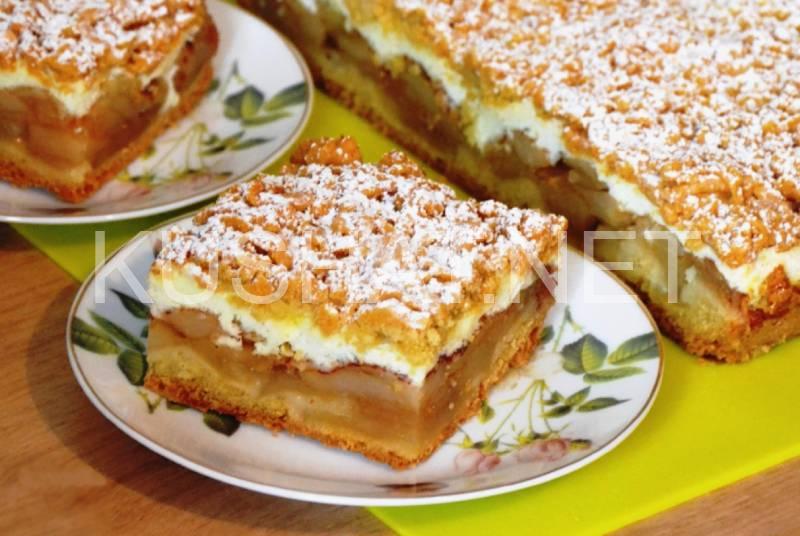 7_тертый пирог с творогом и яблоками