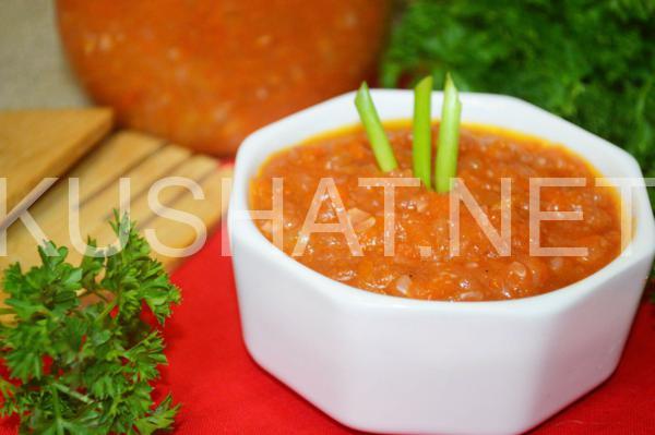 13_кабачковая икра с томатным соусом