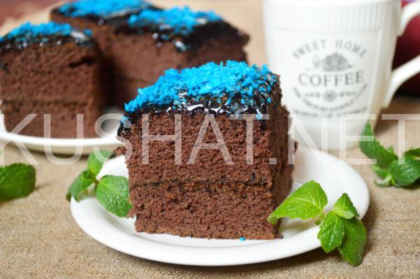 17_шоколадный торт со сгущенкой и глазурью