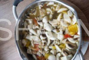 6_тайский суп с курицей и грибами