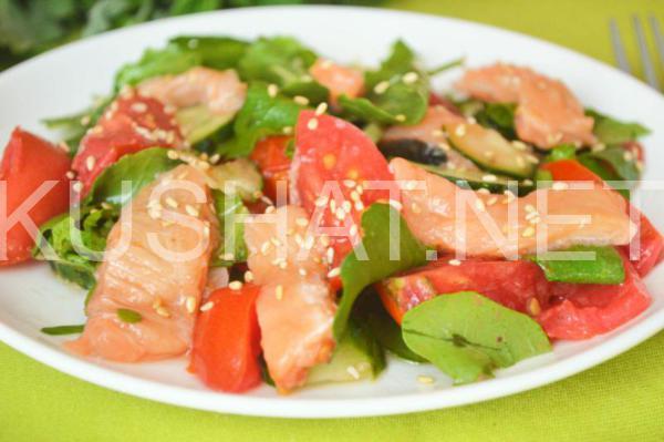 13_салат с семгой и рукколой
