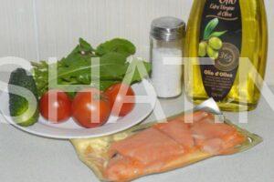 1_салат с семгой и рукколой