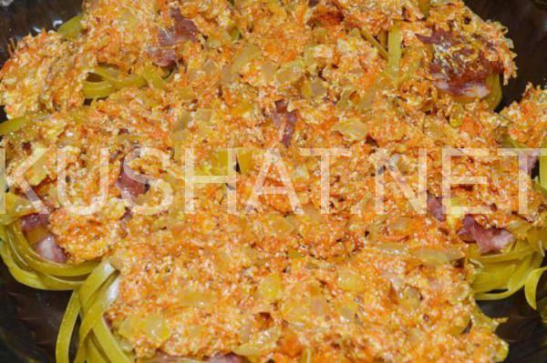 10_гнезда из макарон с фаршем