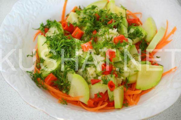 10_кабачки по-корейски быстрого приготовления