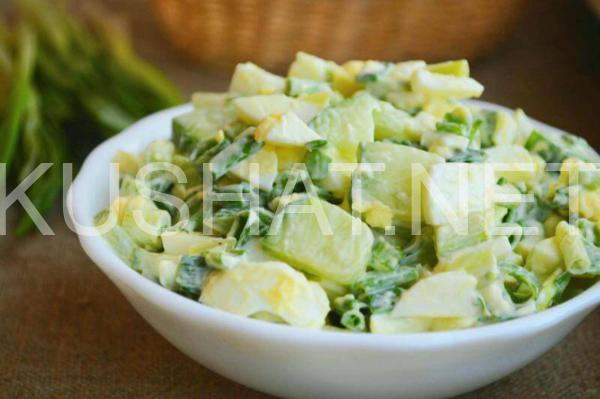 10_салат из черемши с яйцом и огурцом