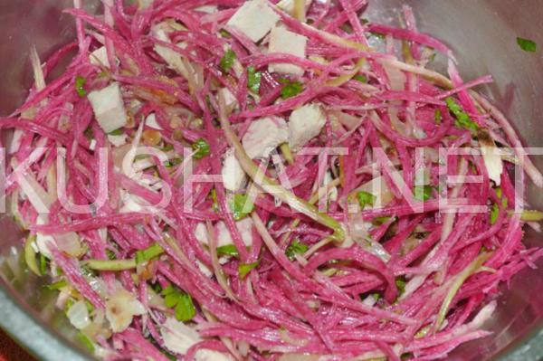 салат из редьки с мясом и луком Узбекистан 10_салат из редьки с мясом и луком Узбекистан