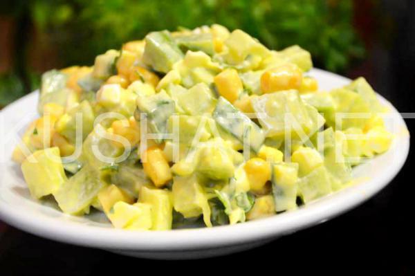 салат из зеленой редьки с кукурузой 10_салат из зеленой редьки с кукурузой