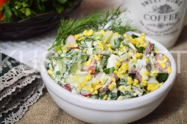 салат с редисом, огурцом, яйцом и сметаной 10_салат с редисом, огурцом, яйцом и сметаной