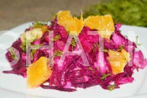 10_салат со свеклой, курицей и апельсинами