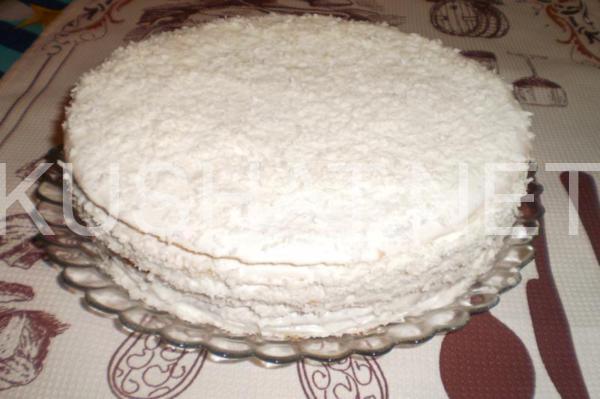 10_торт Рафаэлло со сметанным кремом