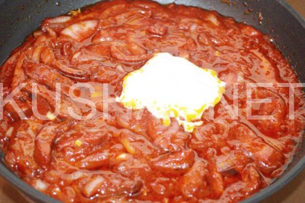 11_бефстроганов из говяжьей печени