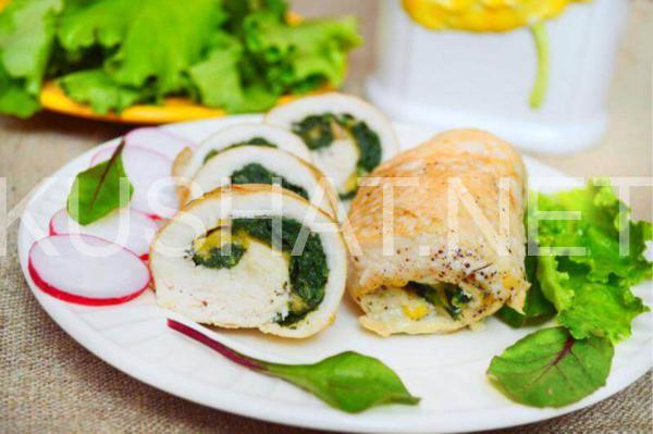 куриный рулет с сыром и шпинатом 11_куриный рулет с сыром и шпинатом