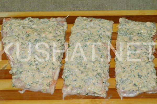 11_лосось, запеченный в сливочном соусе с сыром