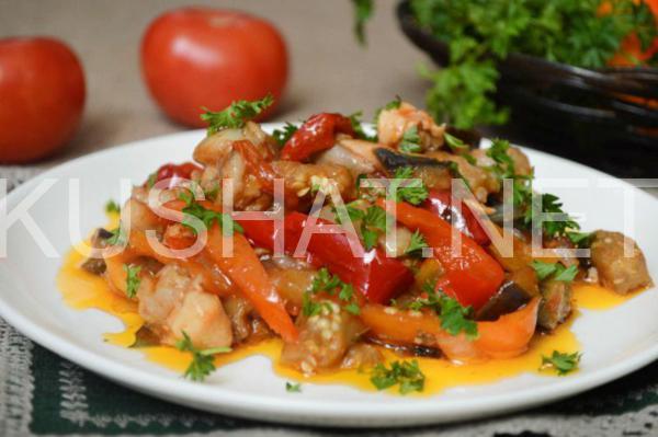 11_овощное рагу с курицей и баклажанами