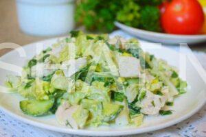 11_салат из пекинской капусты с курицей и огурцами