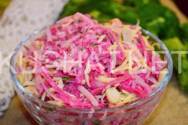 салат из редьки с сыром и орехами 11_салат из редьки с сыром и орехами