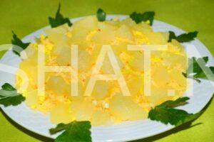 11_слоеный салат с крабовыми палочками и ананасами