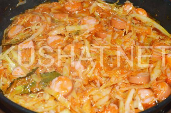 11_тушеная капуста с сосисками