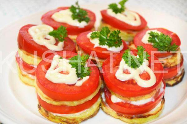 12_башенки из кабачков и помидоров