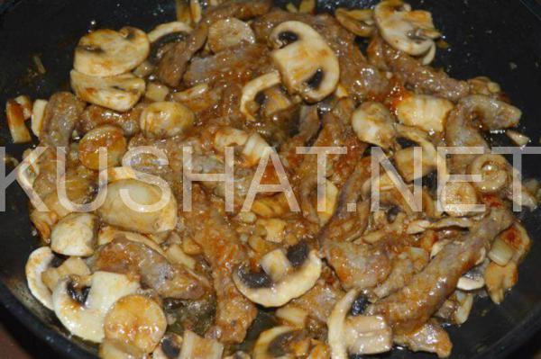 12_бефстроганов из говядины с грибами