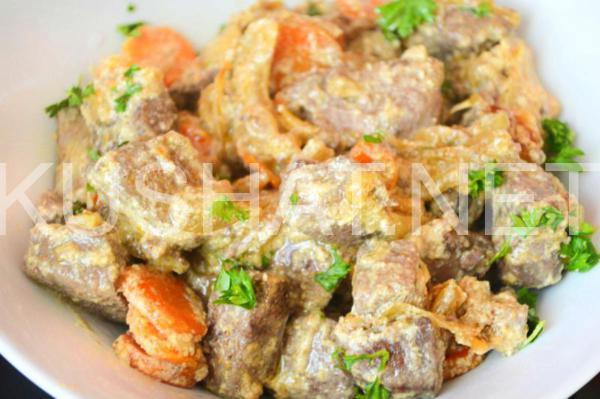 говяжья печень тушеная в сметане 12_говяжья печень тушеная в сметане